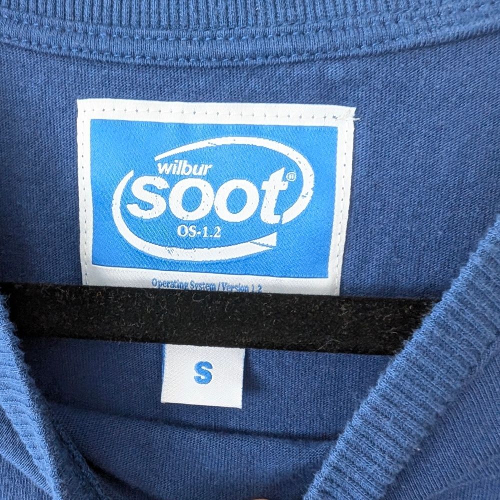 Wilbur Soot Retro Stripe Long Sleeve Blue Small - Picture 3 of 3
